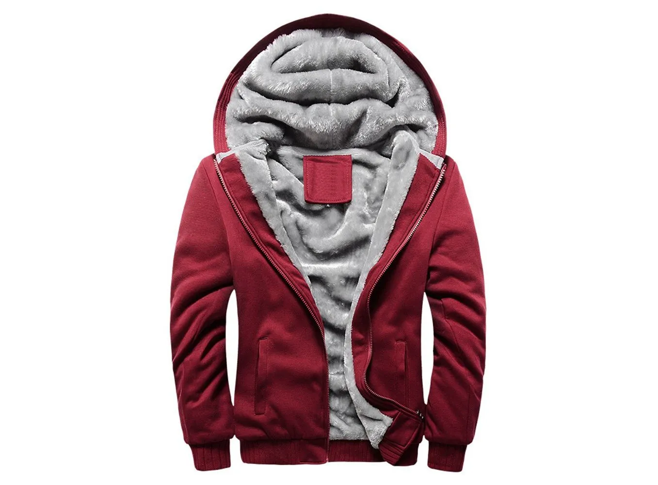 2022 New Men Hoodies Winter Thick Warm Fleece Zipper Men Hoodies Coat Sportwear Male