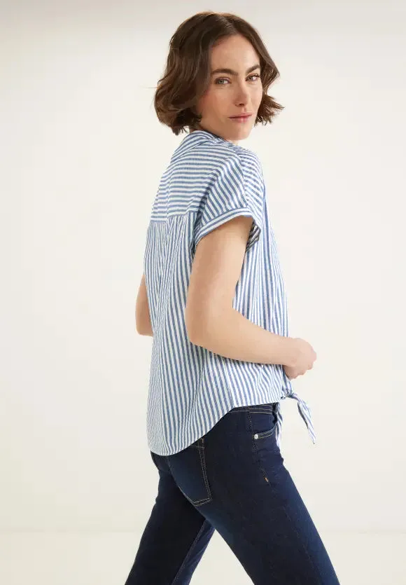 343957- Blue Stripe Blouse- Street One