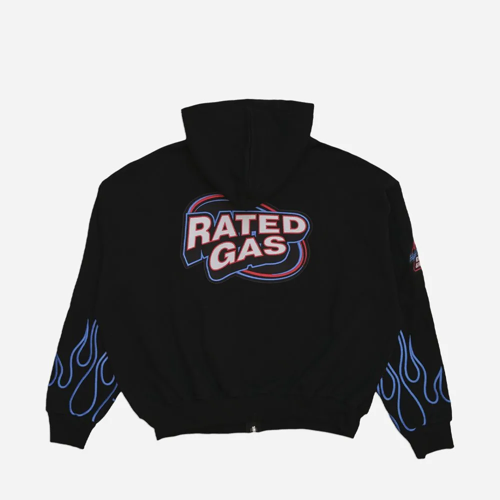 8&9 MFG Co.  Rated Gas Zip Up Hoodie Black