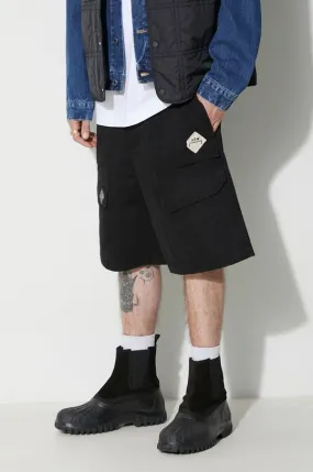 A-COLD-WALL* cotton shorts Ando Cargo Short black color ACWMB208A