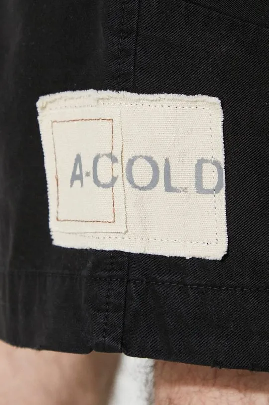 A-COLD-WALL* cotton shorts Ando Cargo Short black color ACWMB208A