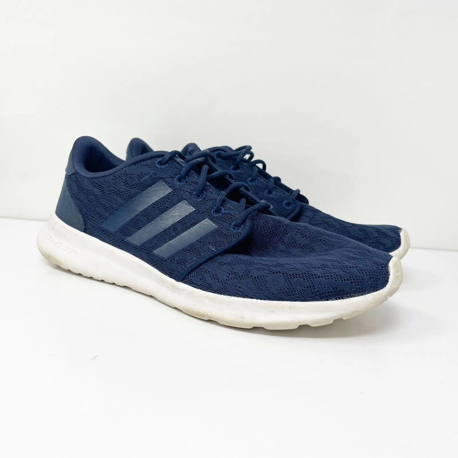 Adidas Womens Cloudfoam QT Racer BB9846 Blue Running Shoes Sneakers Size 10