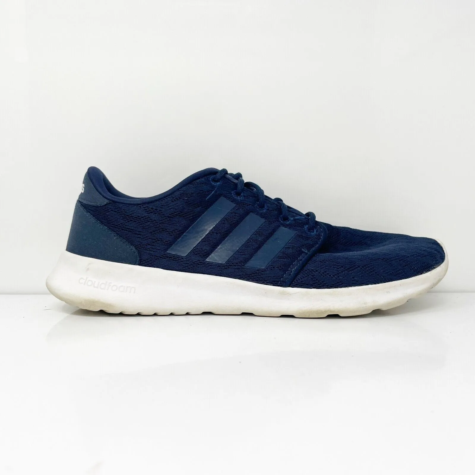 Adidas Womens Cloudfoam QT Racer BB9846 Blue Running Shoes Sneakers Size 10