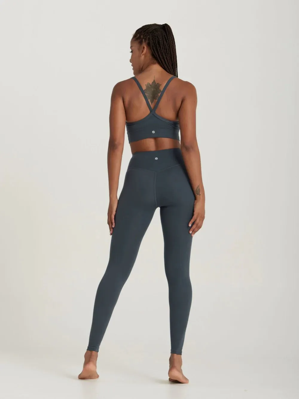 Airbrush Lite Balance Full Length Legging - Deep Ocean