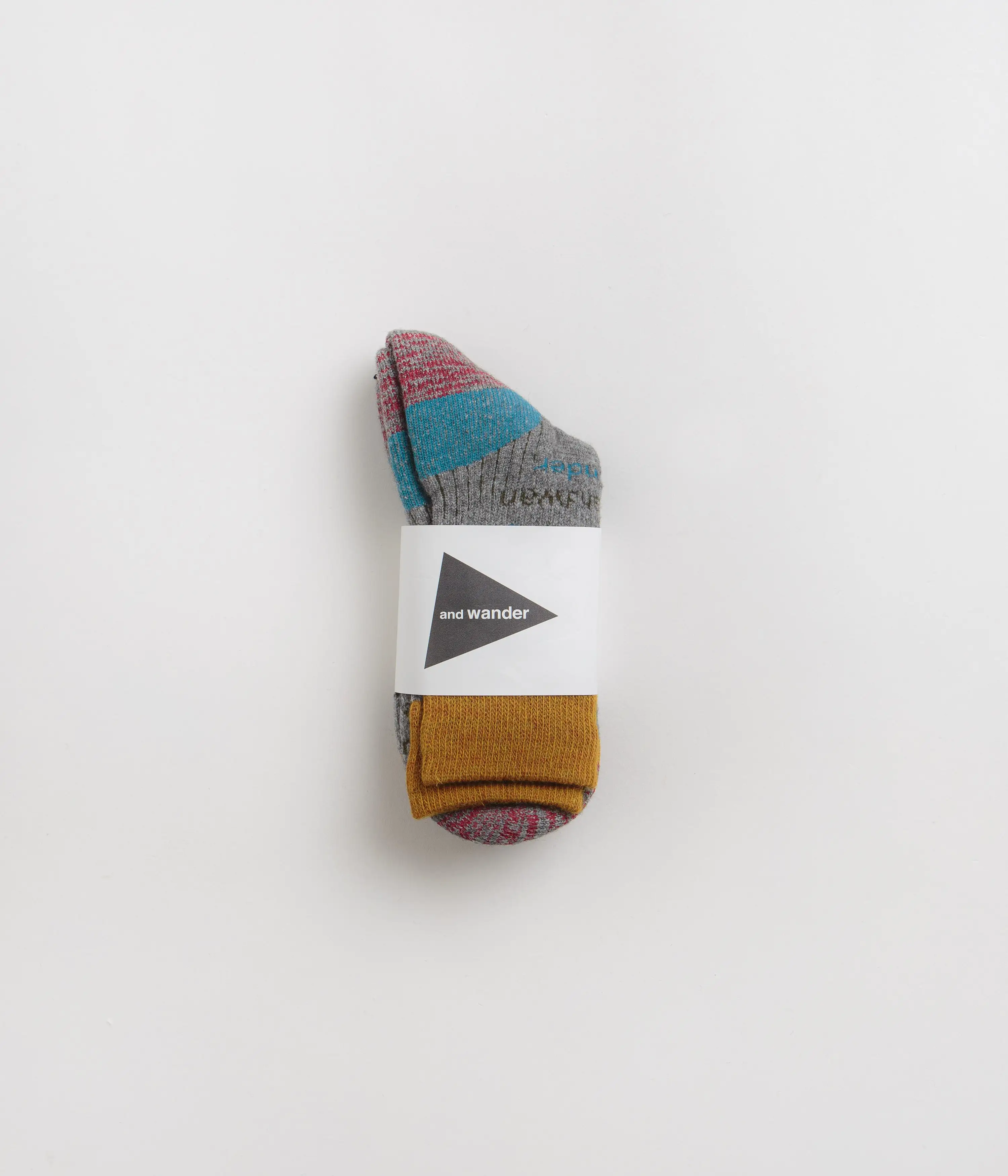 and wander Wool Socks - Light Grey