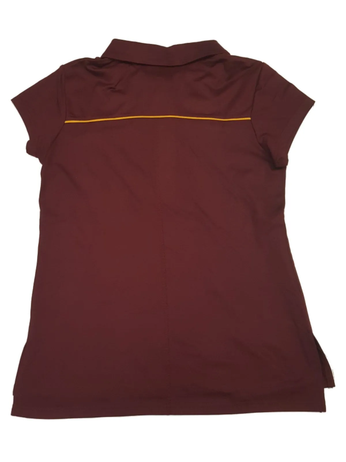 Arizona State Sun Devils Chiliwear WOMENS Maroon 2 Button Golf Polo T-Shirt (M)