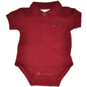 Arkansas Razorbacks Two Feet Ahead Baby Infant Golf Polo One Piece Outfit