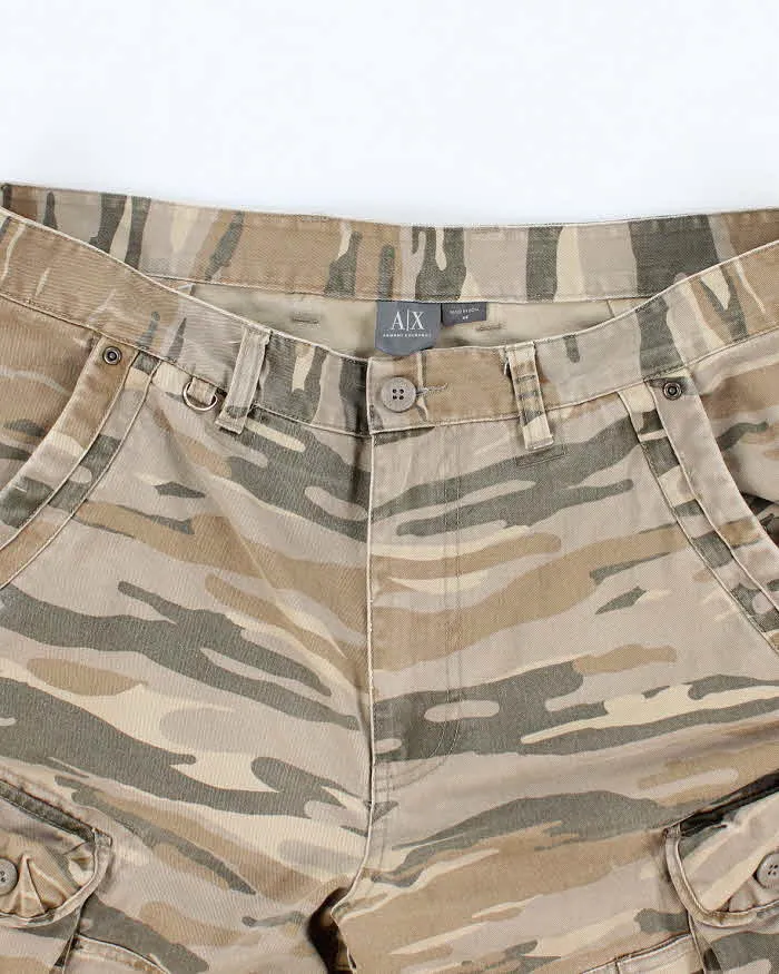 Armani Exchange Camo Cargo Shorts - W38