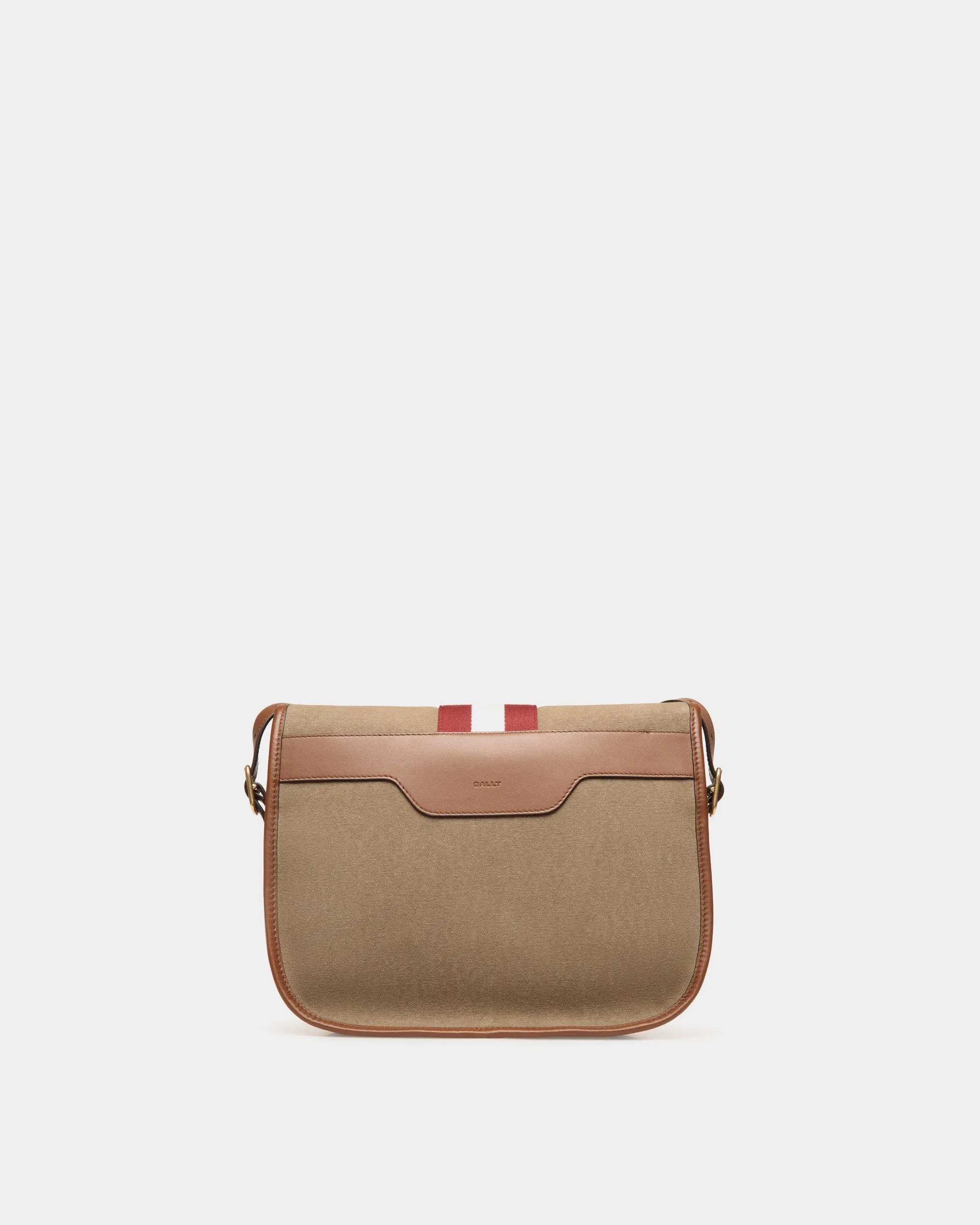 Beckett Crossbody Bag In Khaki Cotton Canvas