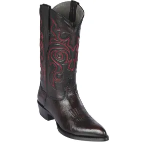 Black Cherry J-Toe Goat Cowboy Boots