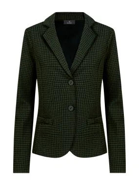 Blazer a 2 bottoni in Eco Jacquard - Fant. Kombu Green