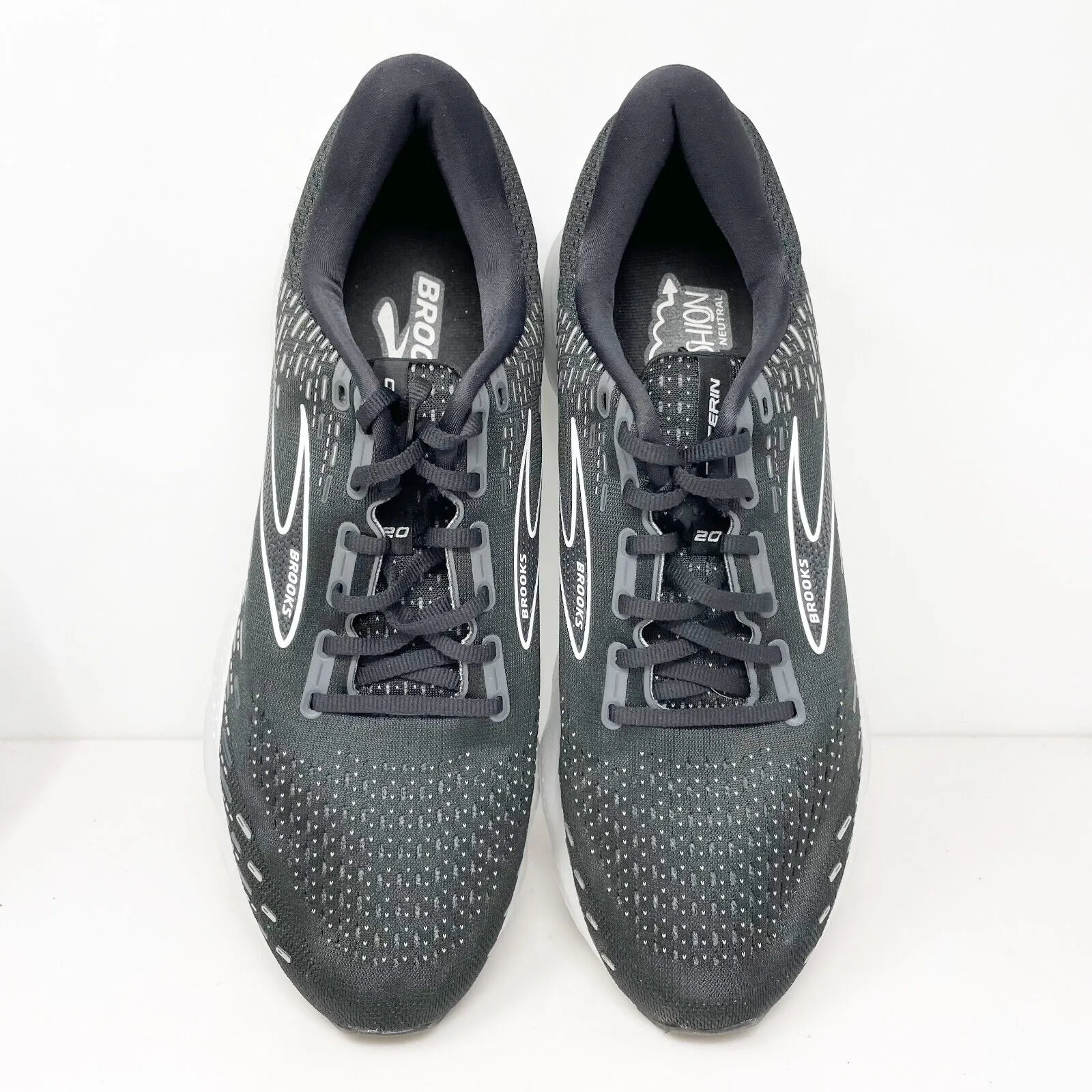 Brooks Mens Glycerin 20 1103821D059 Black Running Shoes Sneakers Size 13 D