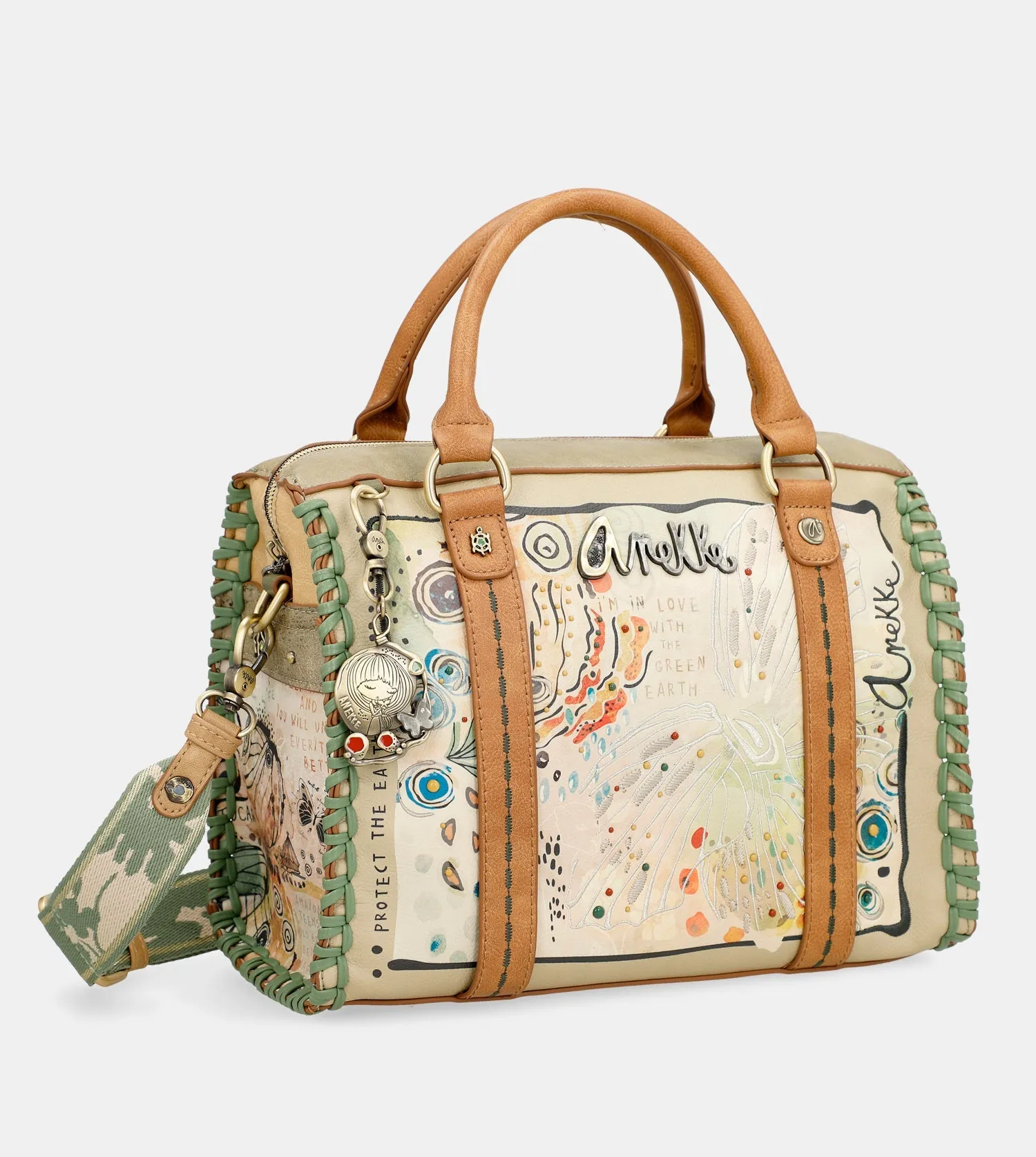 Butterfly bowling crossbody bag