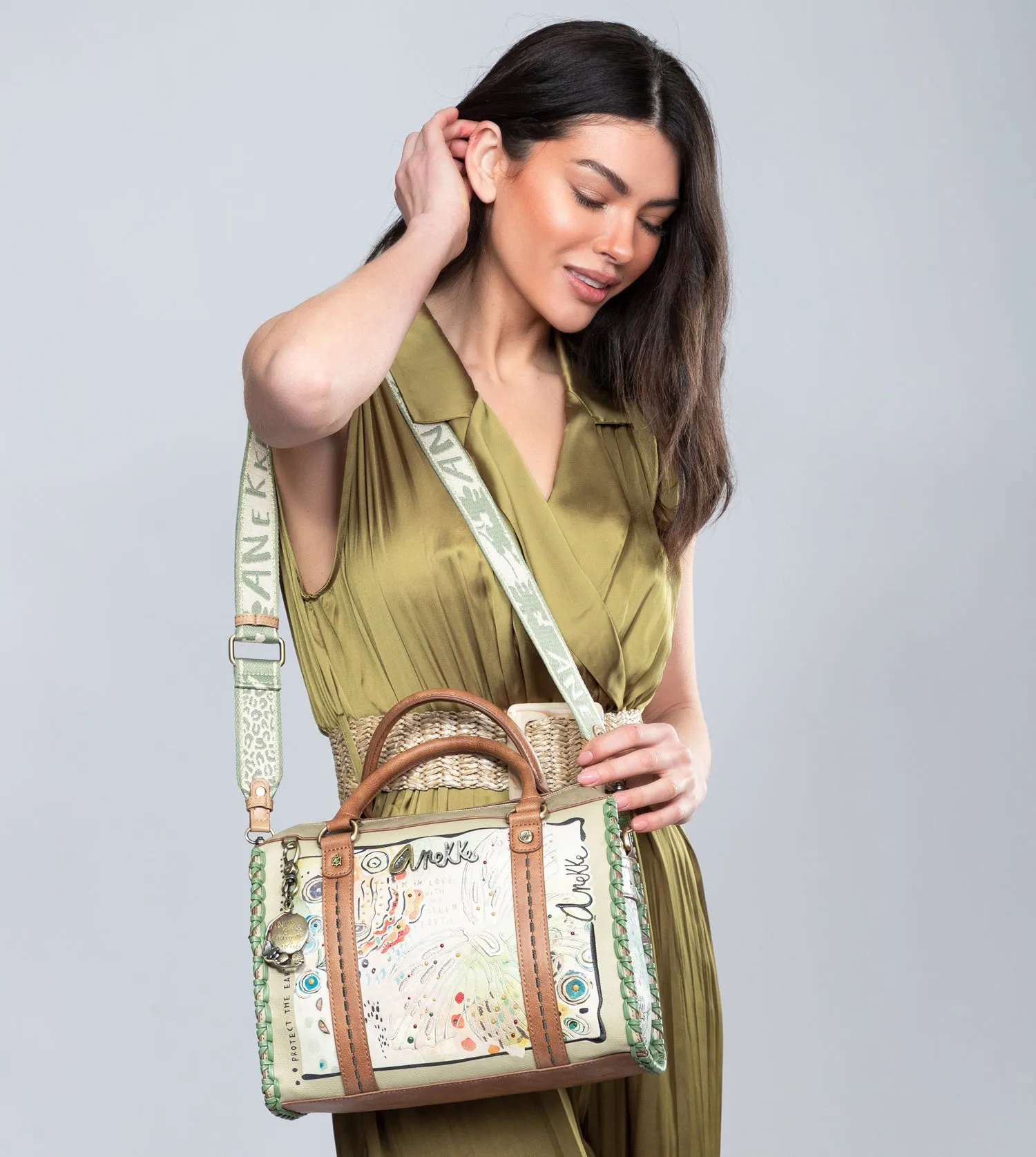 Butterfly bowling crossbody bag