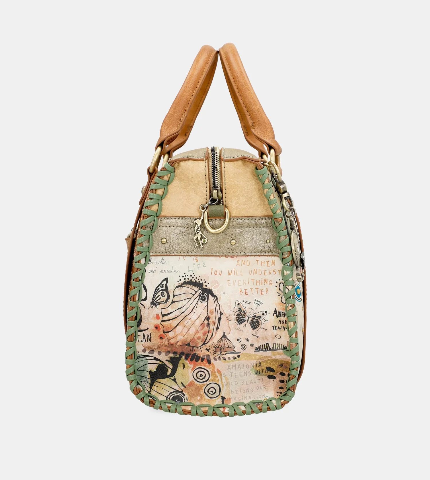 Butterfly bowling crossbody bag