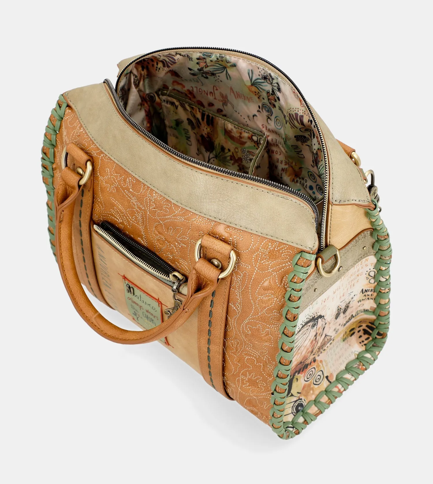 Butterfly bowling crossbody bag