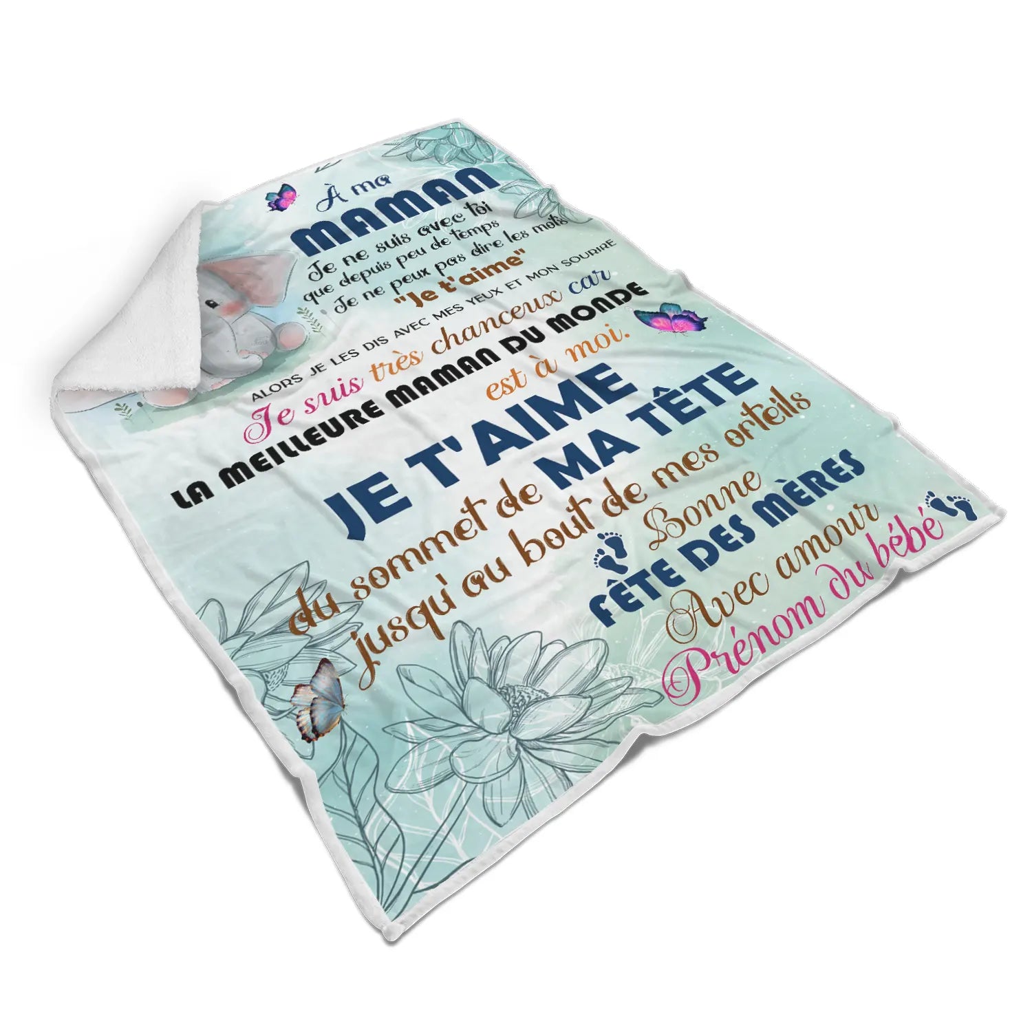 Cadeau Fête Des Mères, Idée Originale Nouveau Né, Nouveaux Parents, Plaid Personnalisée Pour Maman - CTS14052215