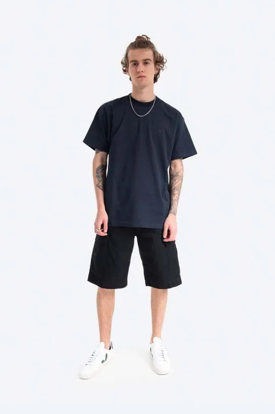 Carhartt WIP cotton shorts Regular Cargo Short black color