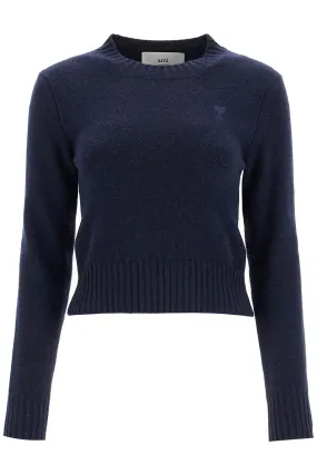 cashmere and wool pullover FKS057 005 BLEU MARINE