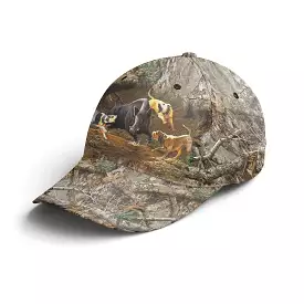 Casquette Camouflage Chasse Aux Sangliers Aux Chiens Courants, Braque Allemand, Idée Cadeau Chasseur Homme Femme - CT12082223