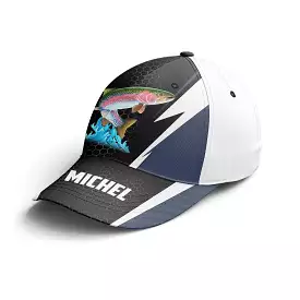 Casquette Pêcheur, Pêche De La Truite, Cadeau Personnalisé Fans de Pêche - CT18072214