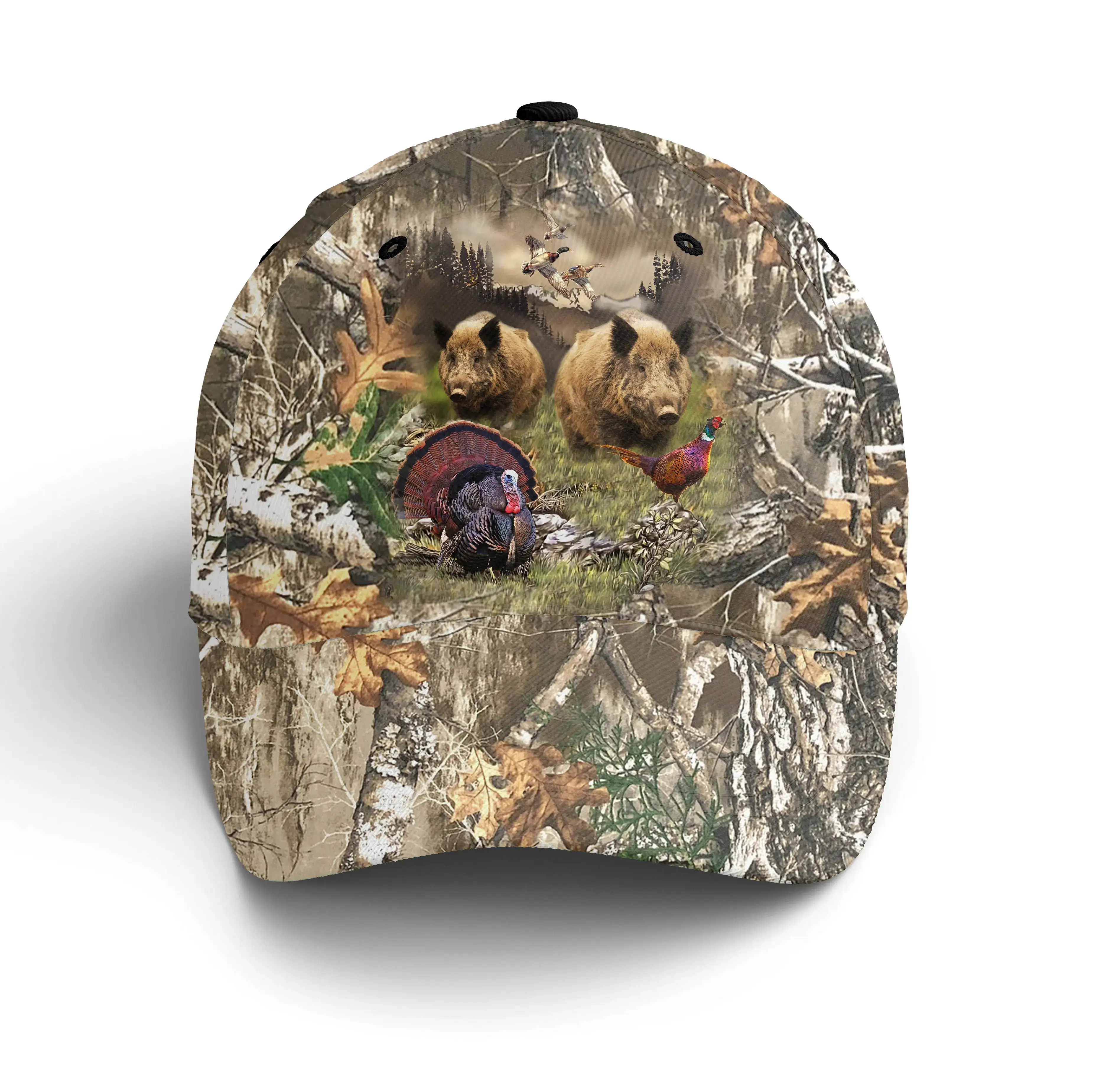 Chiptshirts - Casquette Pour Chasseur, Chasse aux Sangliers, Cadeau Idéal pour Fans de Chasse, Sanglier, Camouflage Chasse - CTS