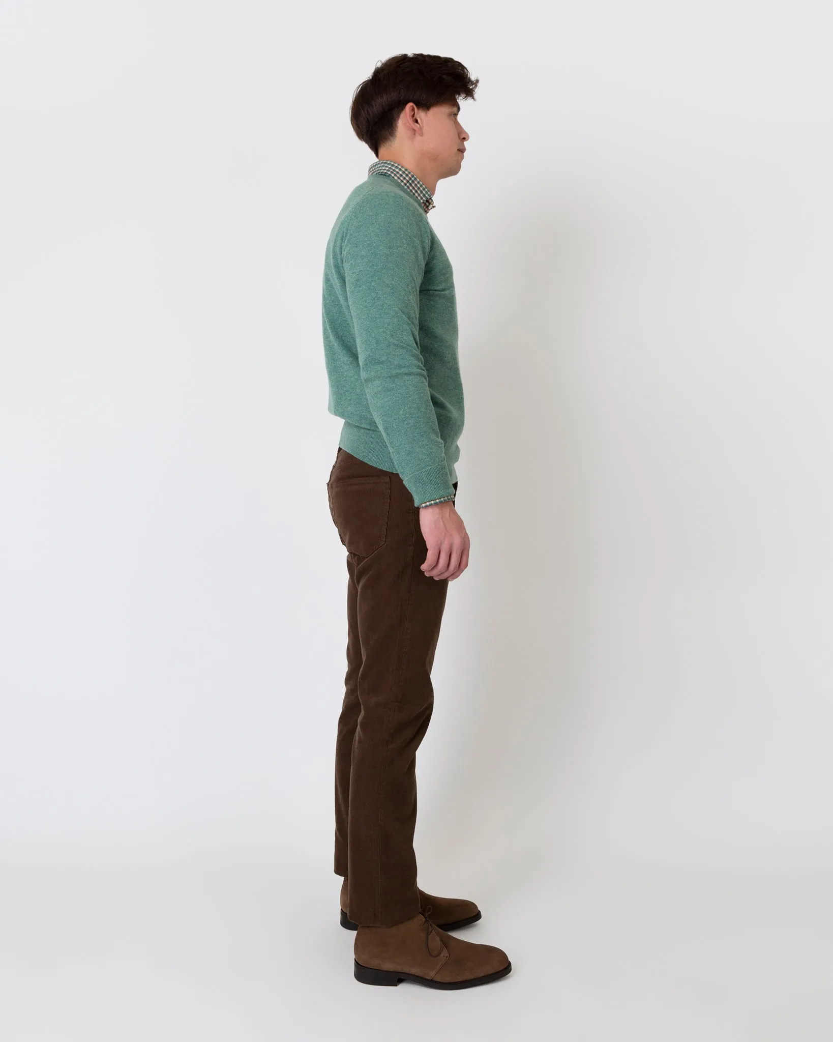 Classic Crewneck Sweater in Lovat Cashmere