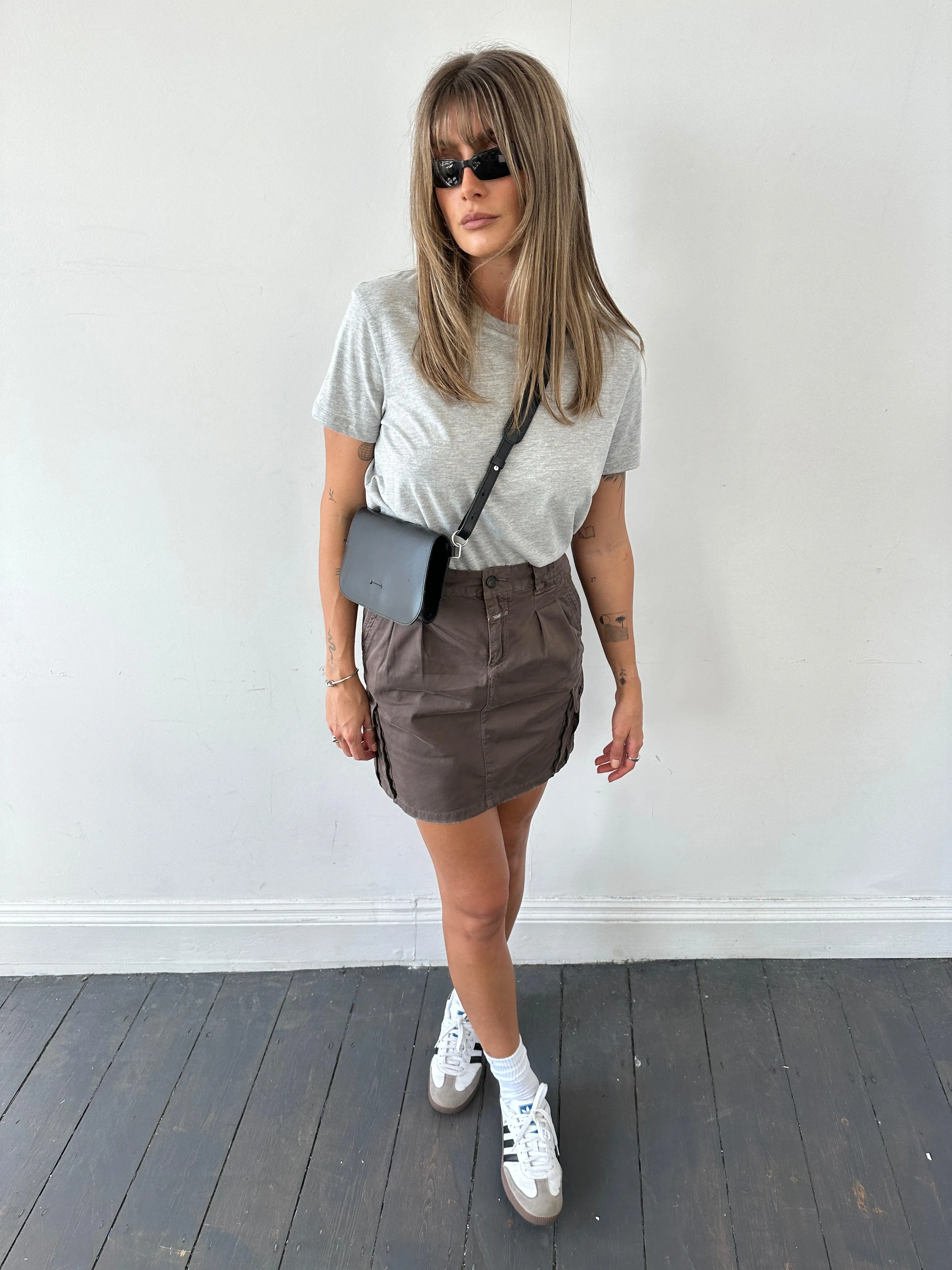 Closed Pure Cotton Mini Cargo Skirt - W30