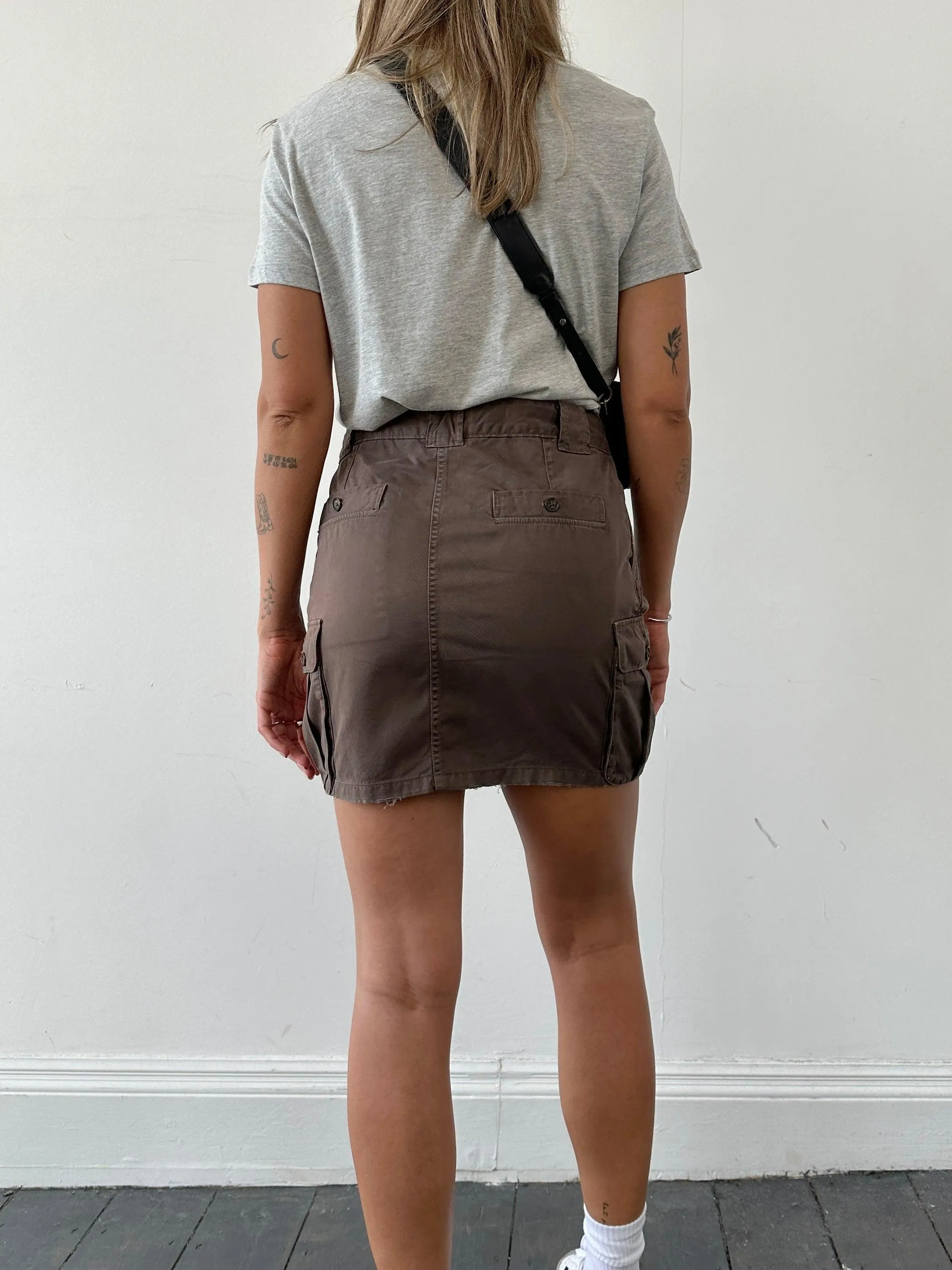 Closed Pure Cotton Mini Cargo Skirt - W30