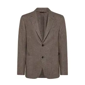 Craig twill flannel wool cashmere blazer