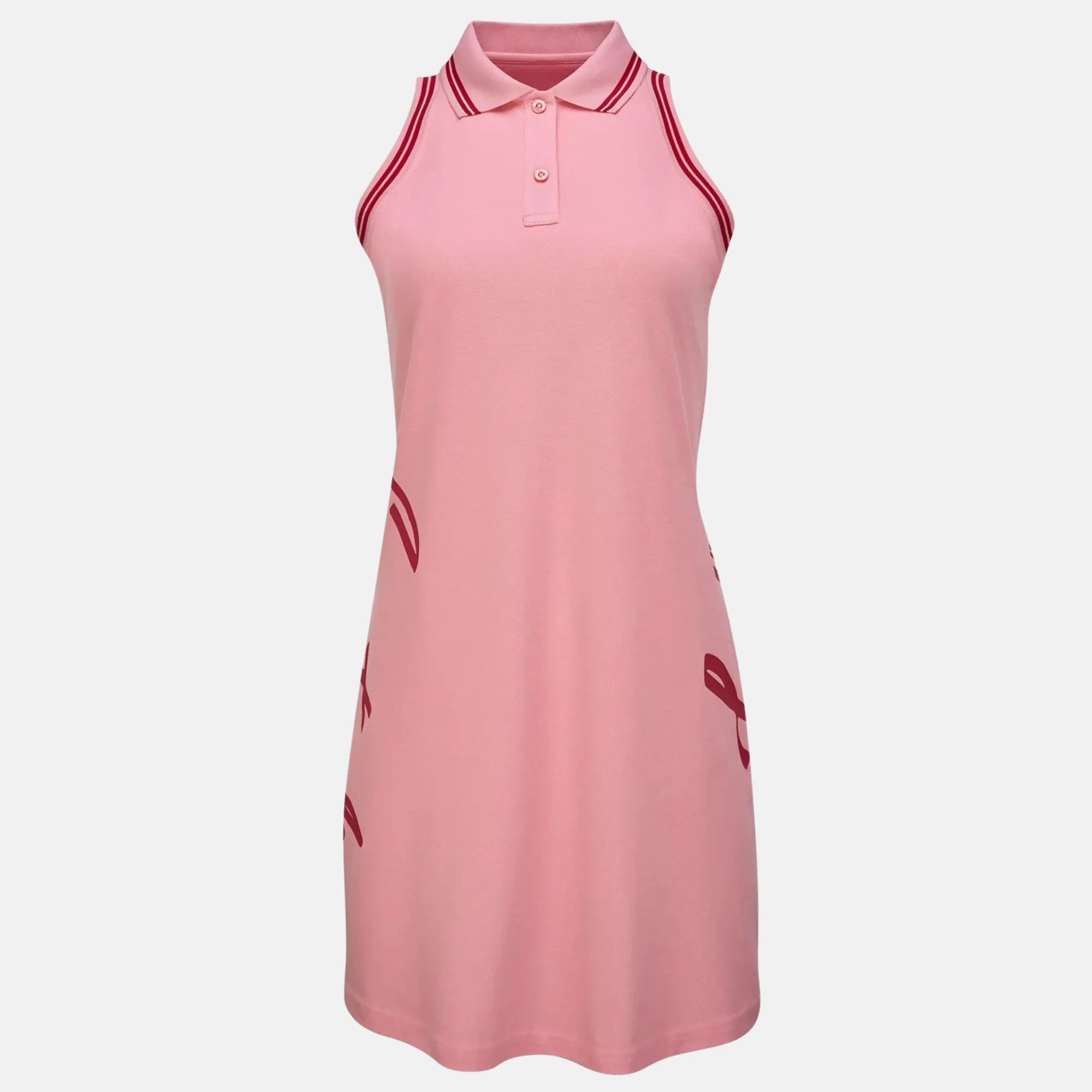 Eastside Golf Women's Dianthis Pink Pique Polo Dress