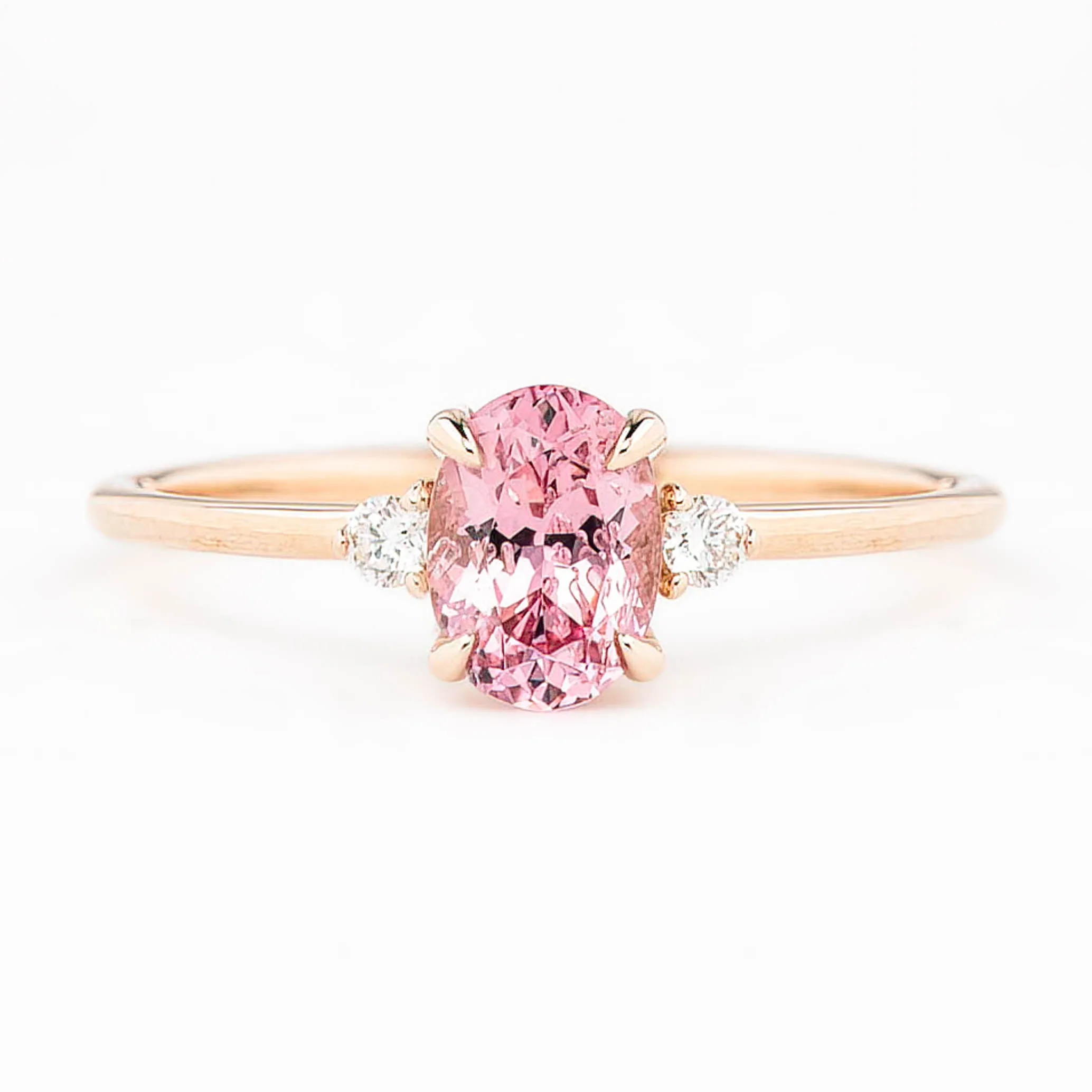 Emilie Ring 0.98ct Pink Spinel, 14K Rose Gold (One of a kind)