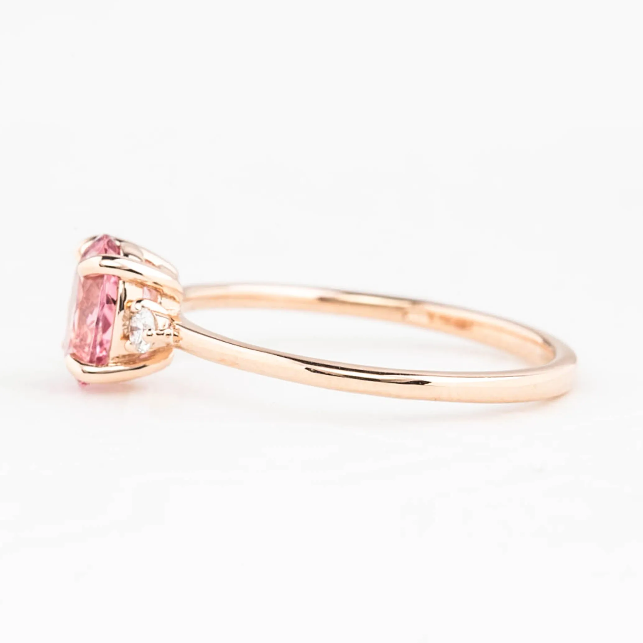 Emilie Ring 0.98ct Pink Spinel, 14K Rose Gold (One of a kind)