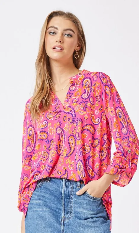 Figure It Out Top - Pink Multi