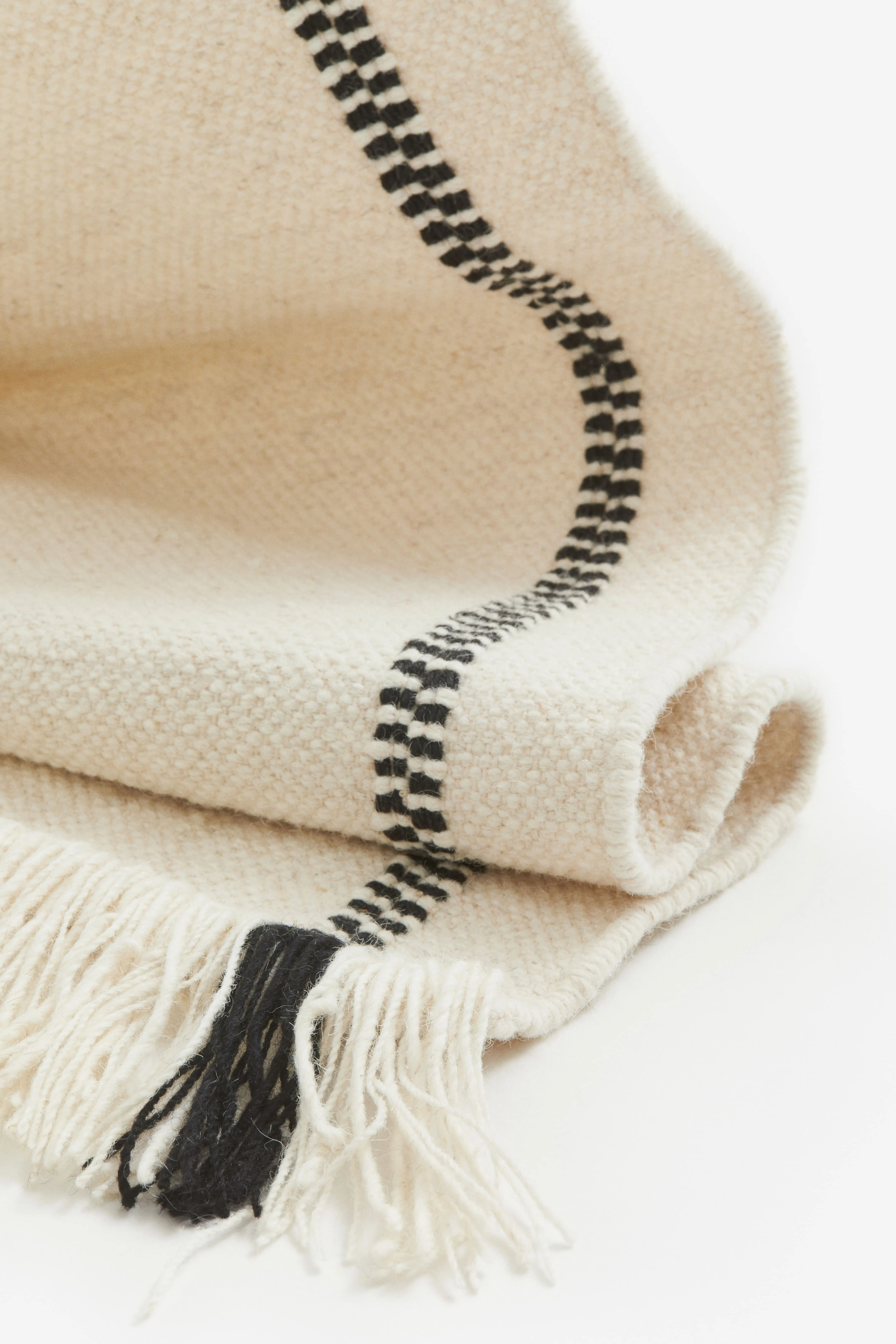 Flat weave wool rug - Light beige - Home All | H&M GB