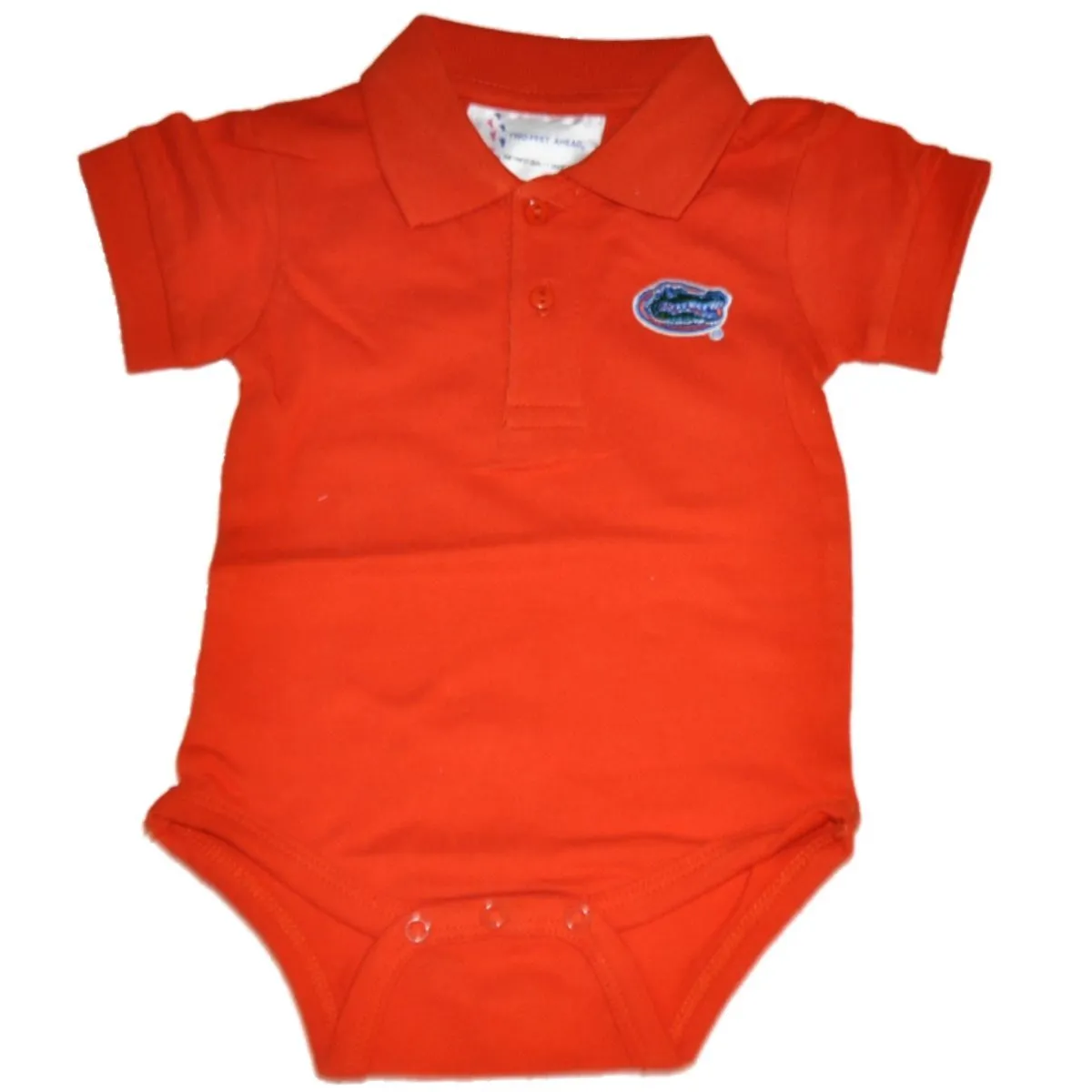 Florida Gators Two Feet Ahead Baby Infant Golf Polo Orange One Piece Outfit