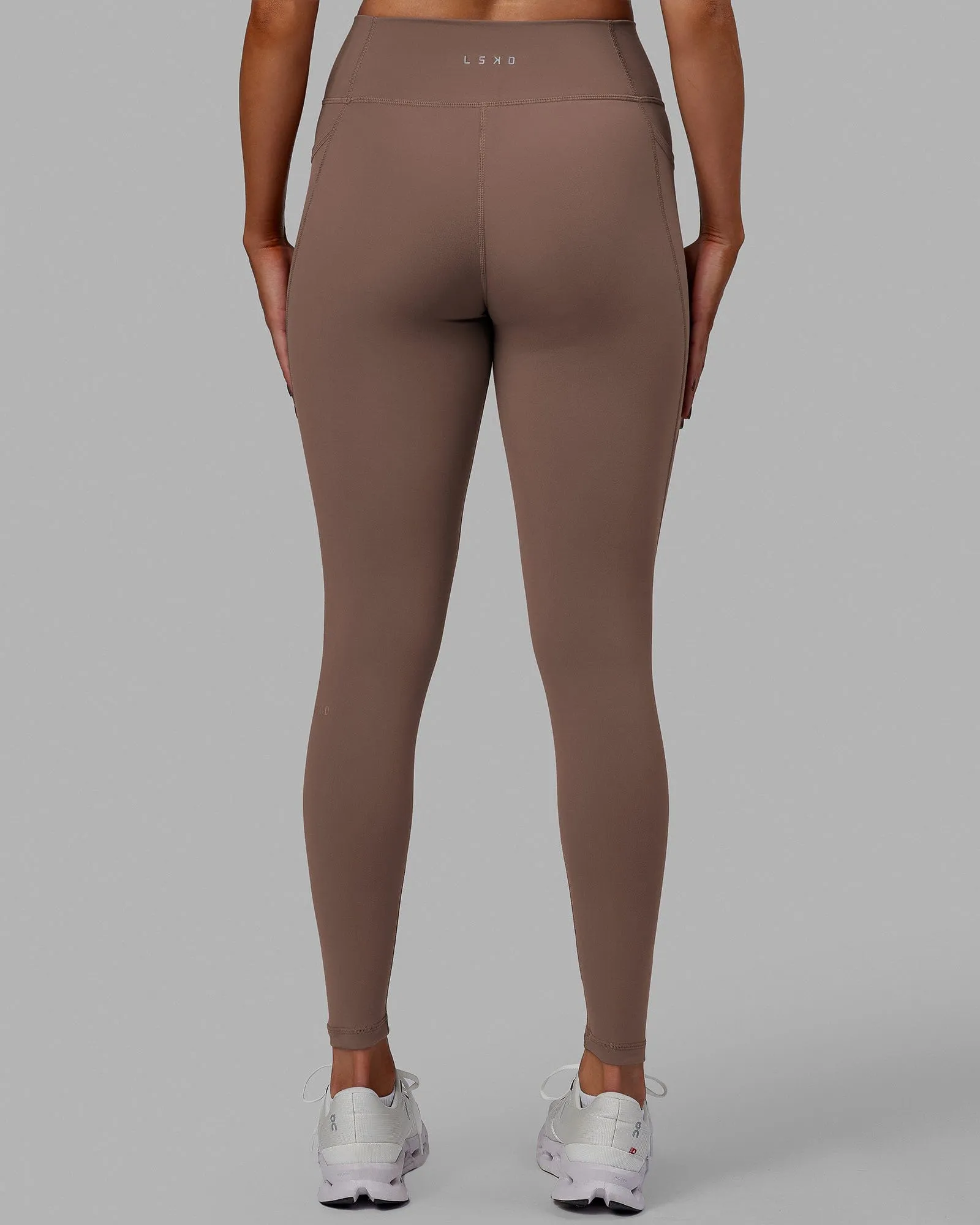 Fusion Full Length Leggings - Deep Taupe