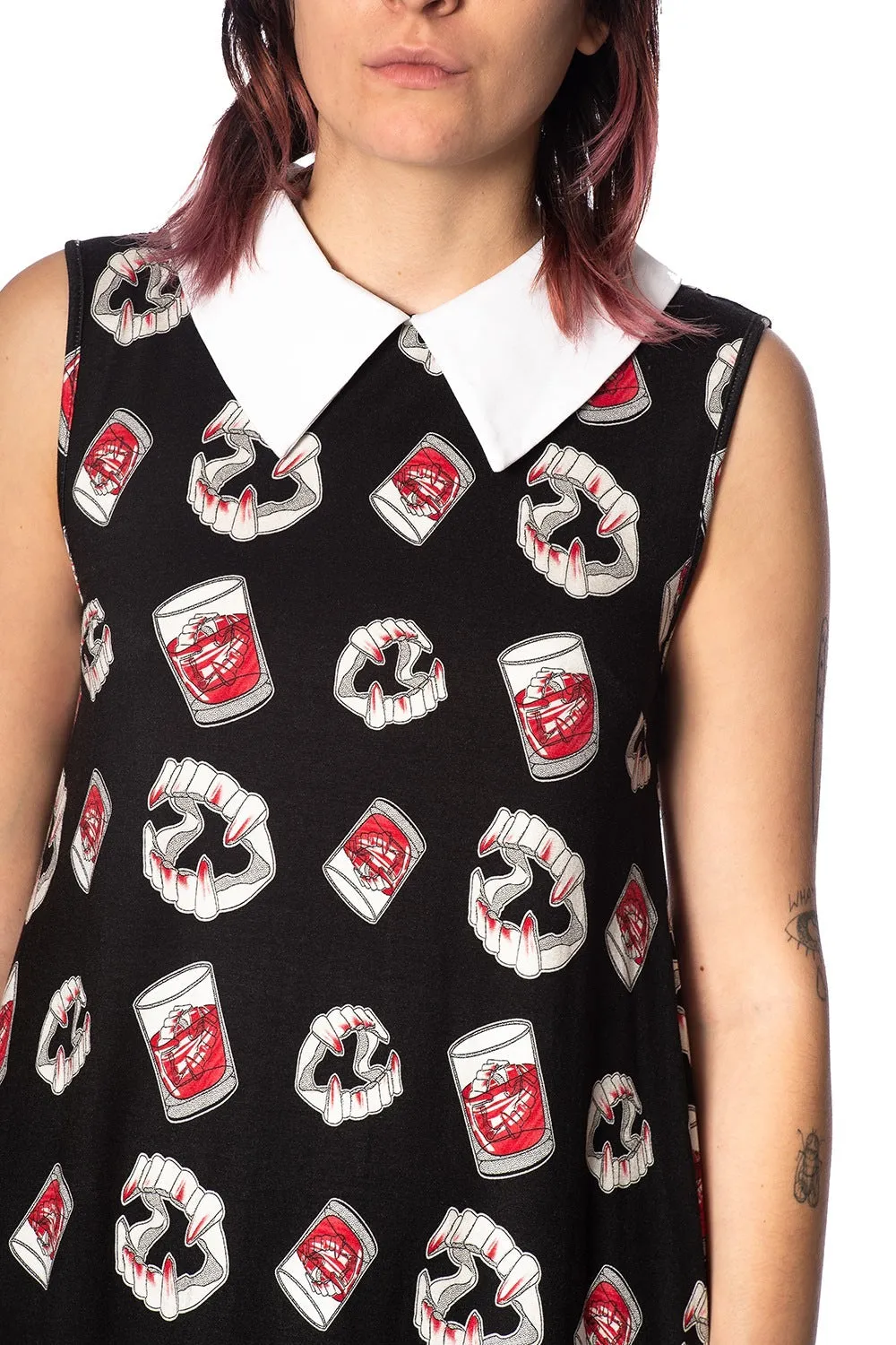 GLAMPIRE COLLAR DRESS