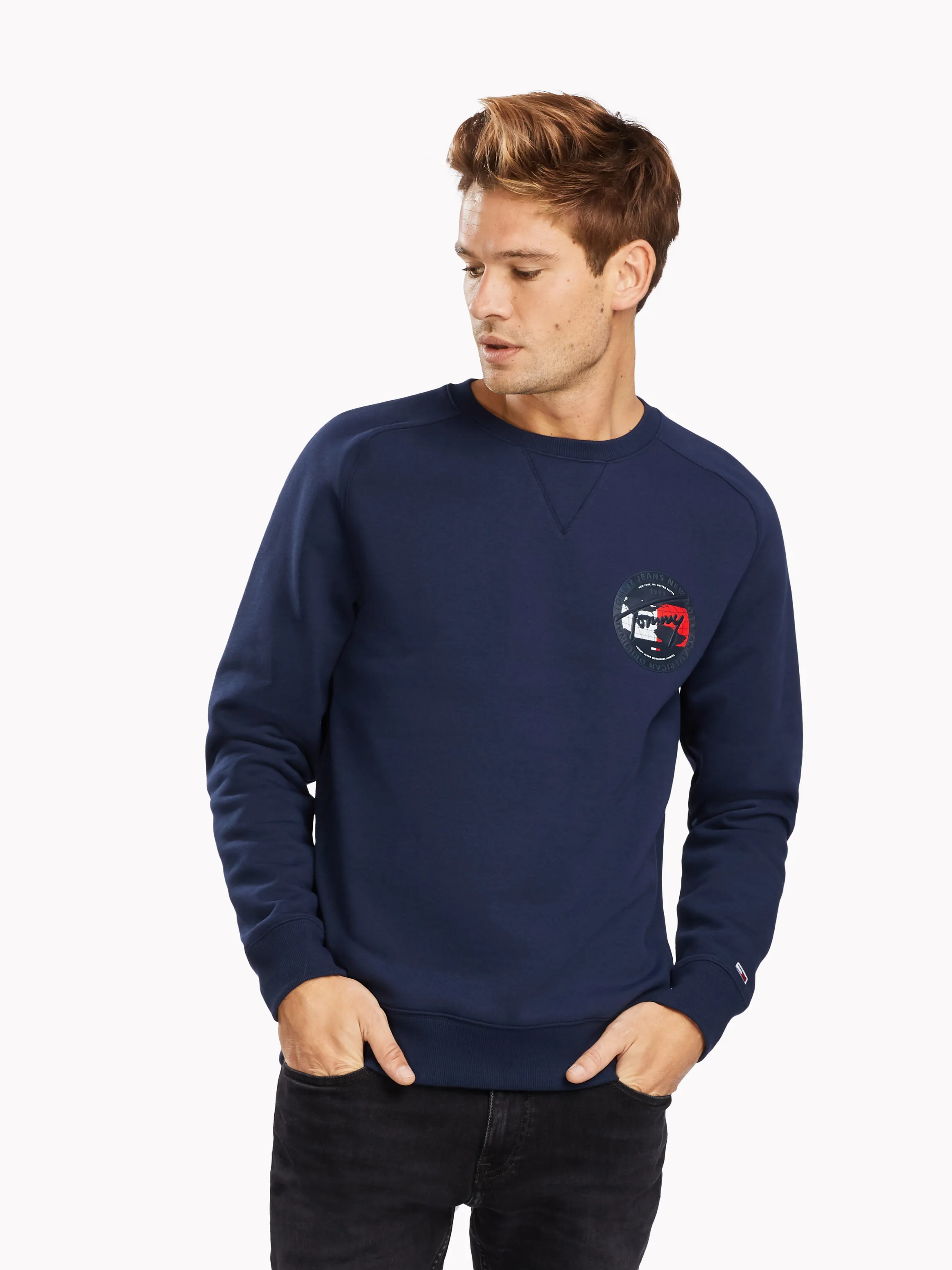 Globe Logo Crew Neck Sweatshirt | Hoodies | Tommy Hilfiger