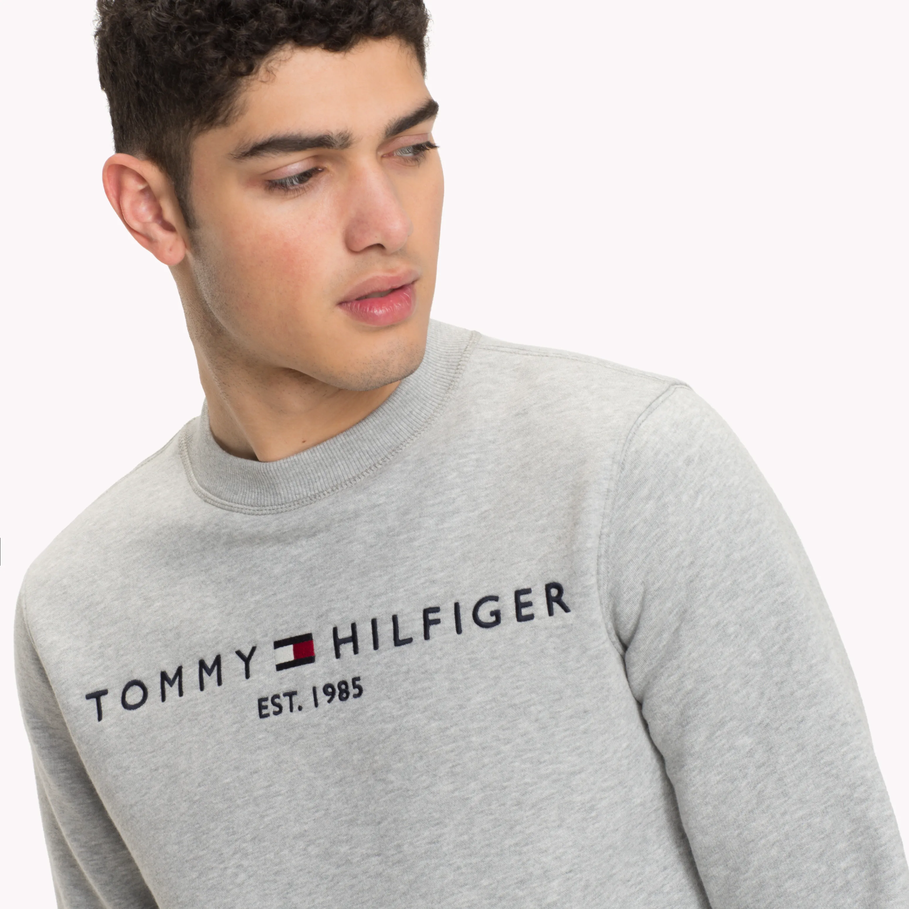 Grey Logo Sweatshirt | Sweatshirts & Hoodies | Tommy Hilfiger