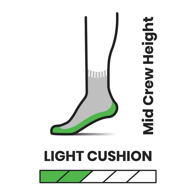 Hike Light Cushion Stitch Stripe Sock Women's