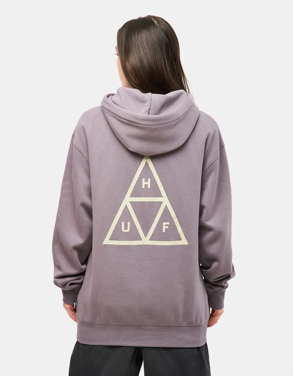 HUF Set Triple Triangle Pullover Hoodie - Light Plum