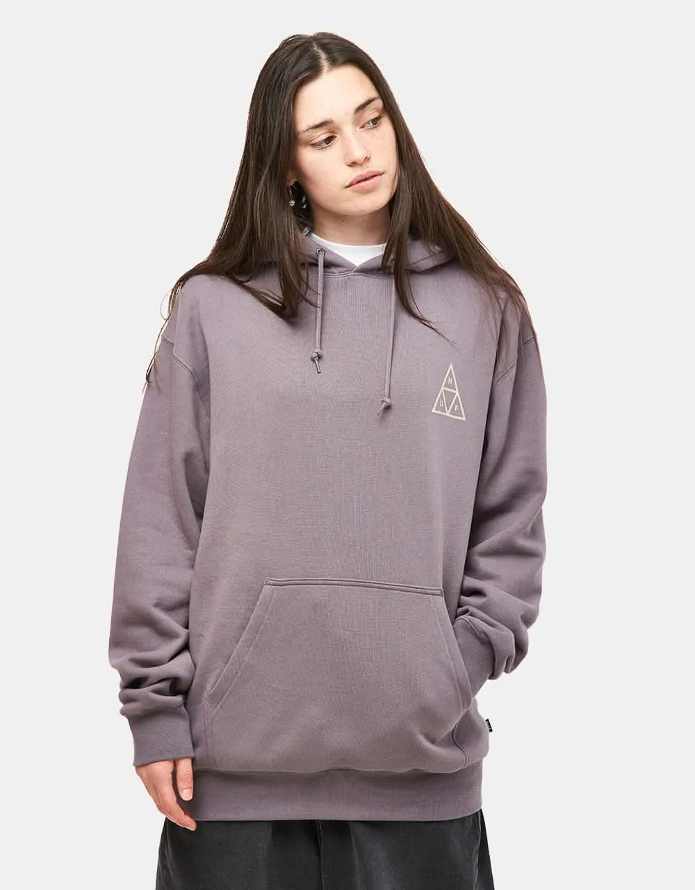 HUF Set Triple Triangle Pullover Hoodie - Light Plum