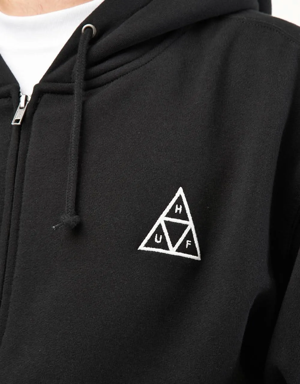 HUF Set Triple Triangle Zip Hoodie - Black