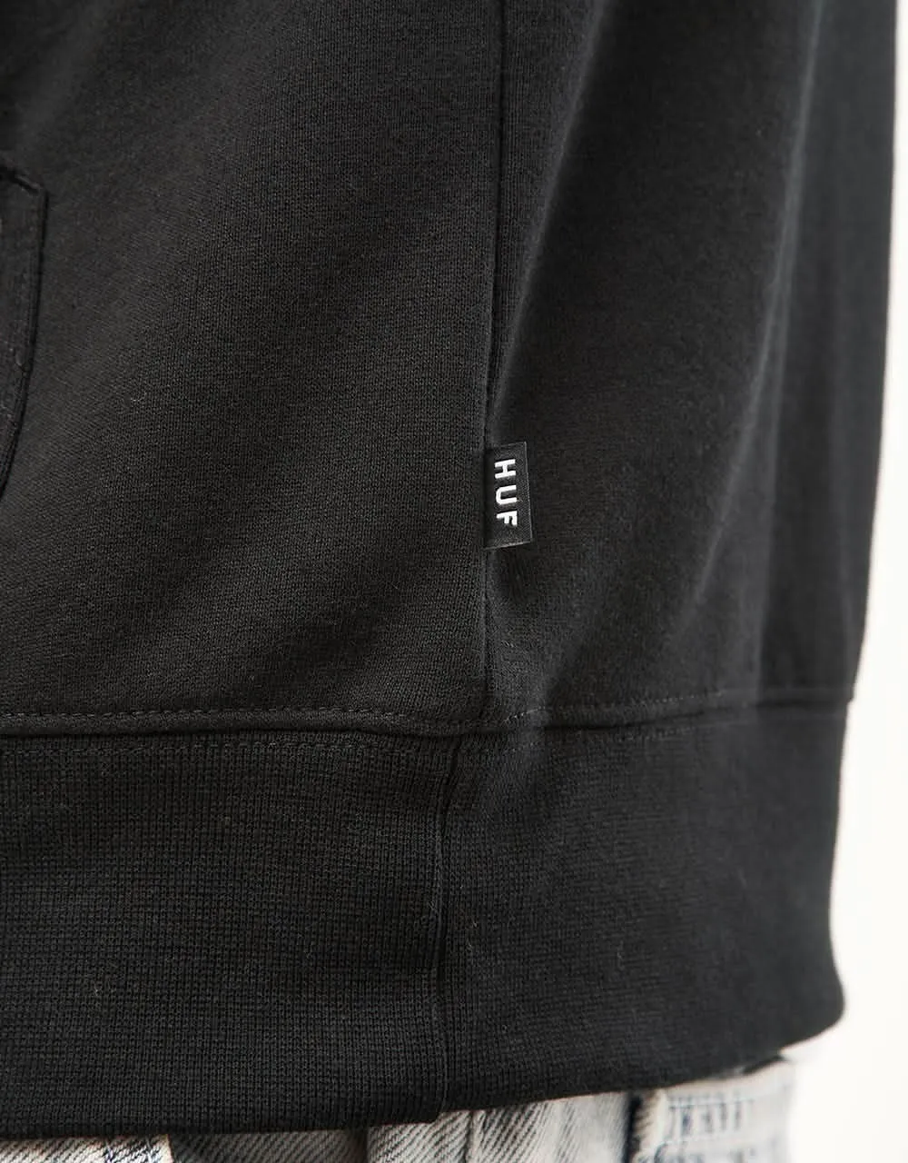 HUF Set Triple Triangle Zip Hoodie - Black