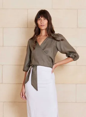 Ivy Blouse-KHAKI