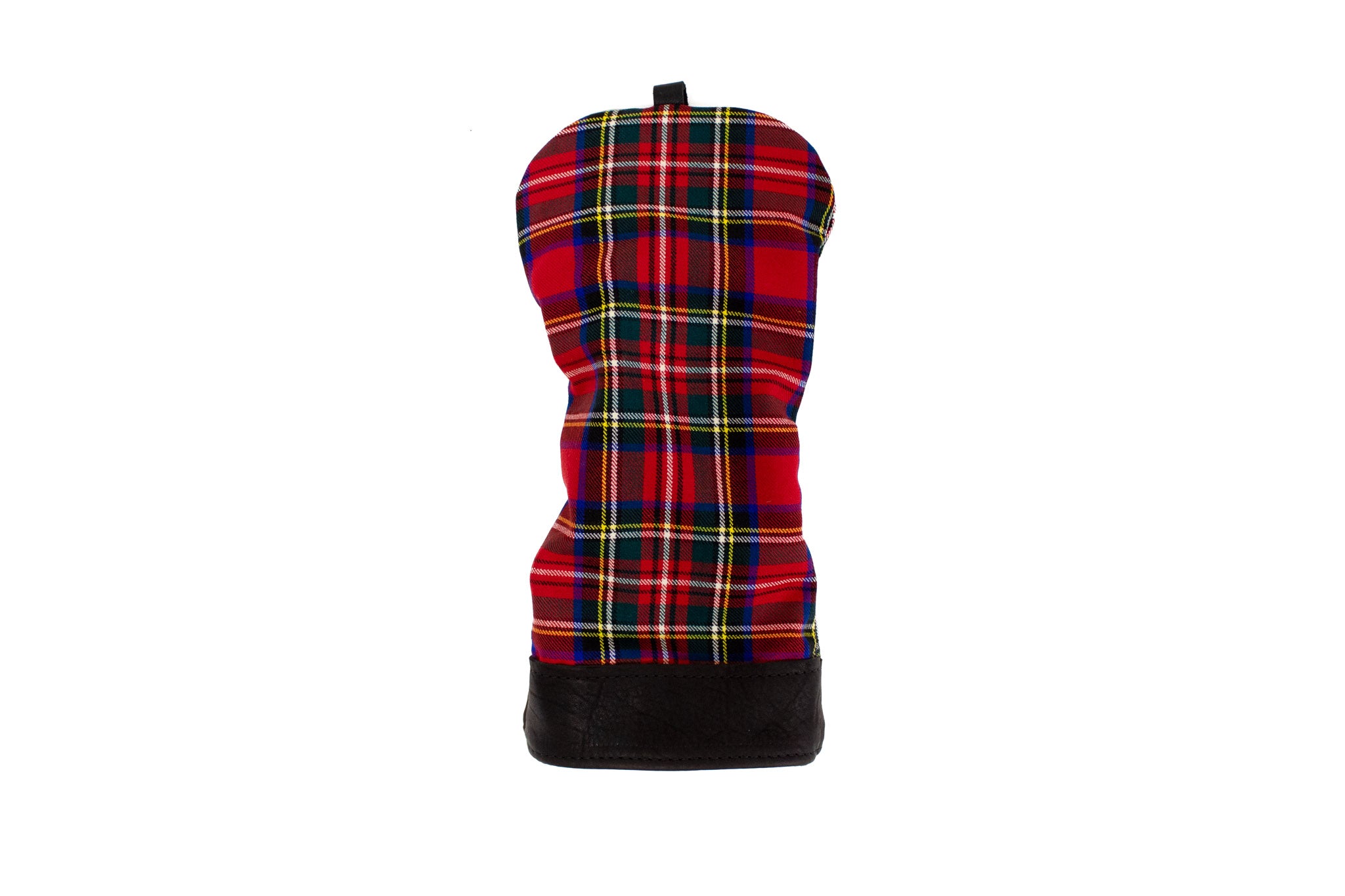 Leather and Wool Tartan Head Cover