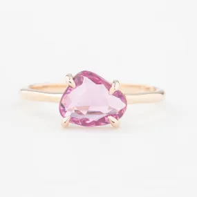 Lisa Ring - 1.43ct Unheated Organic Cut Pink Sapphire, 14k rose gold (One of a kind)