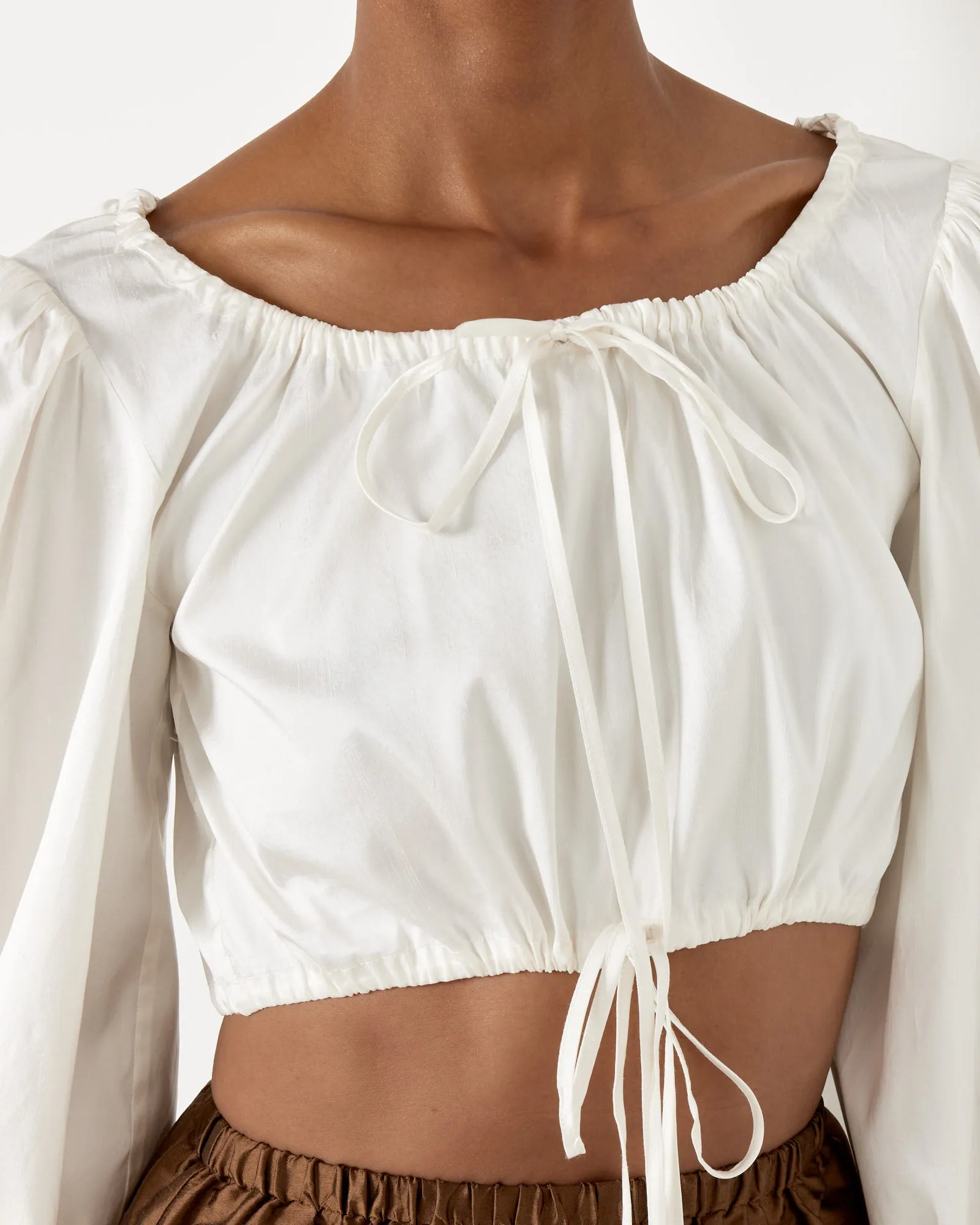 Lupe Blouse in Ivory