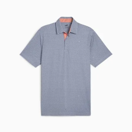 MATTR Cups Men's Golf Polo | White Glow-Deep Navy | PUMA Golf | PUMA 